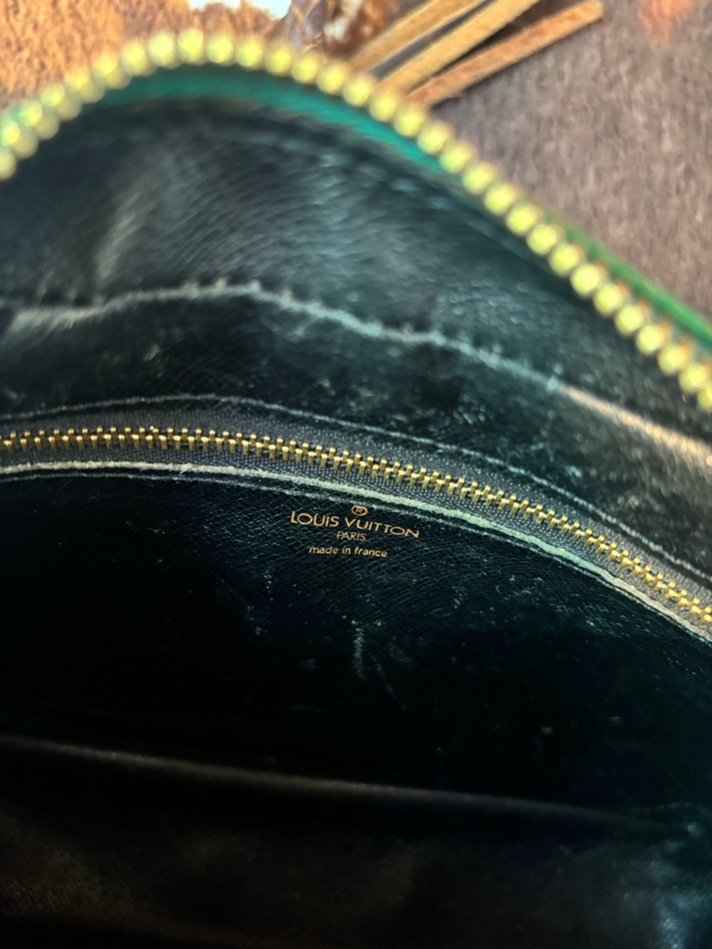 Vintage LV green epi Trocadero 27 - embellished by Leather & Vodka - Picture 3 of 5